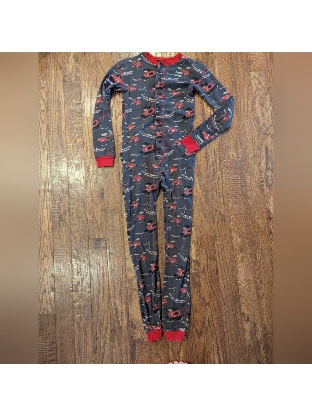 LazyOne Youth Flapjack Onesie pajamas. Size 14 unisex